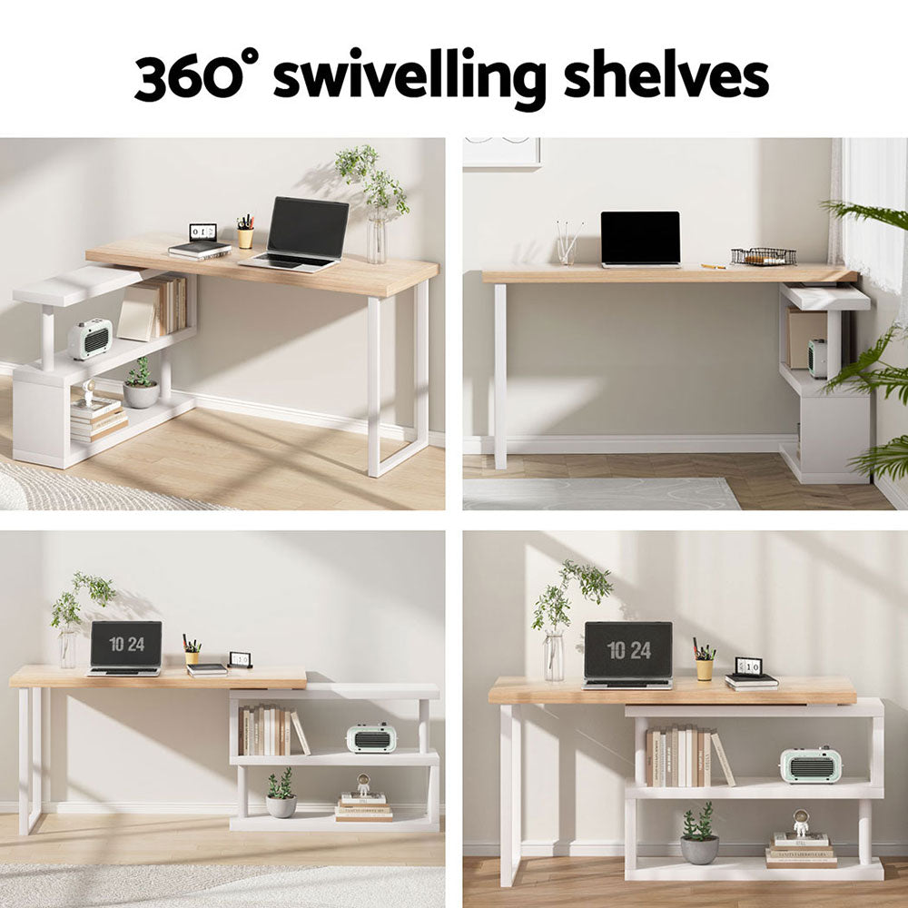 Artiss 140CM Computer Desk Bookshelf