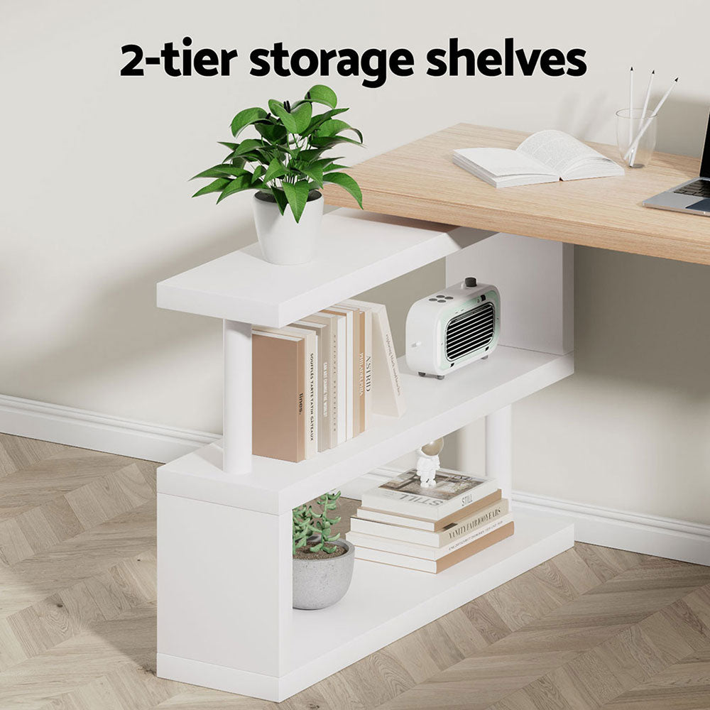 Artiss 140CM Computer Desk Bookshelf