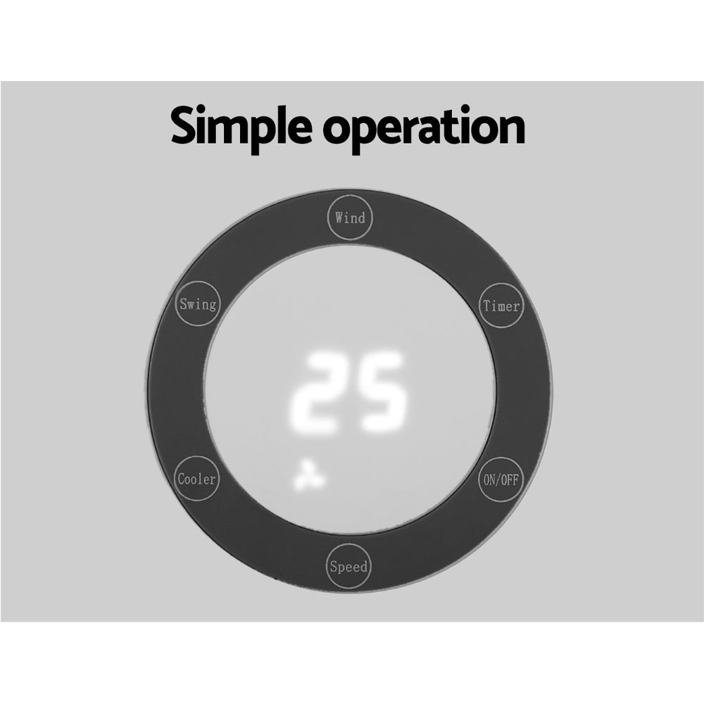 Devanti 4-in-1 Tower Evaporative Air Cooler with Remote and 6L Tank