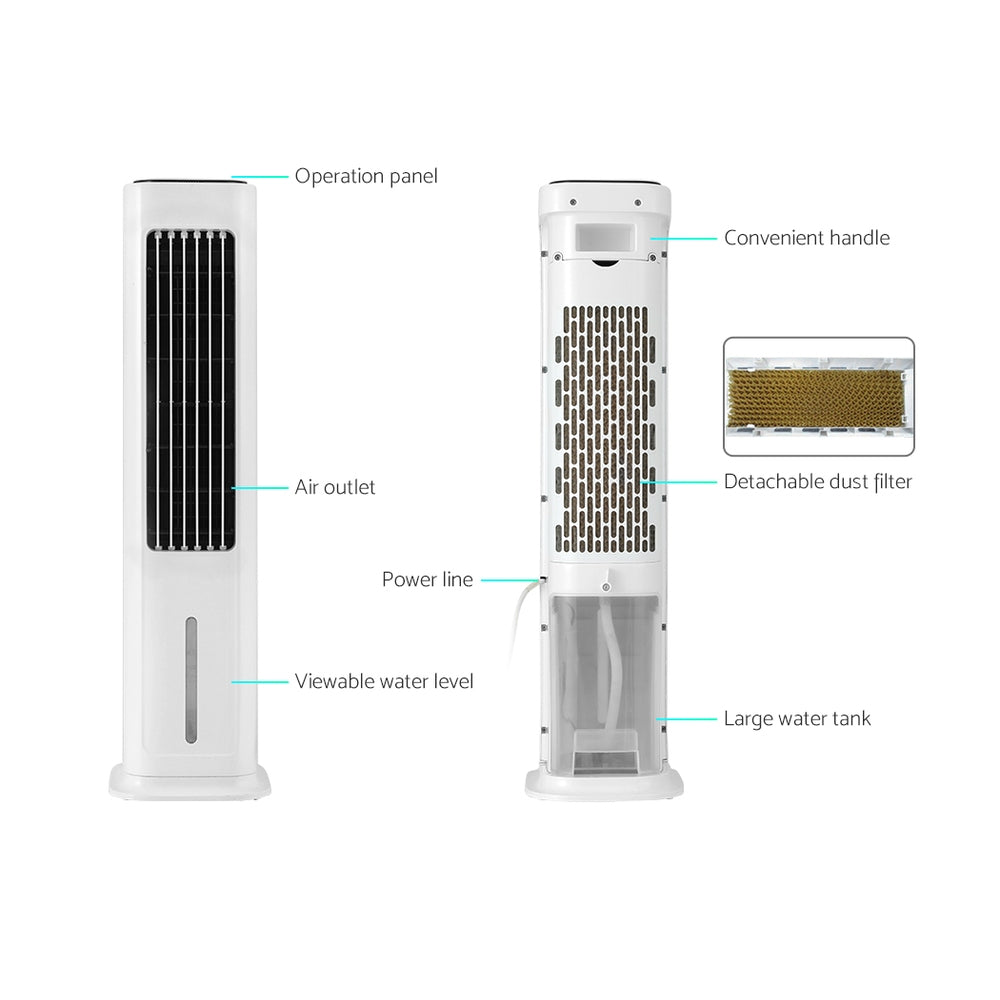 Devanti 4-in-1 Tower Evaporative Air Cooler with Remote and 6L Tank