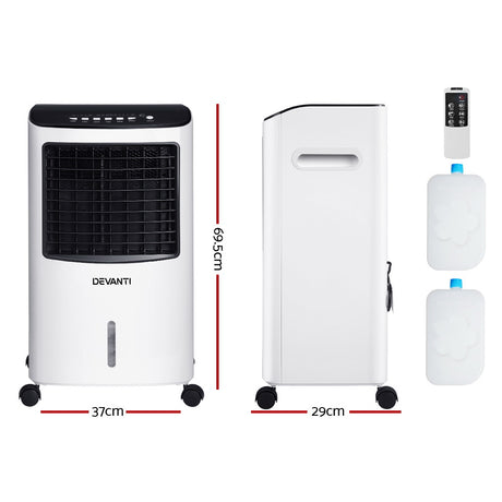 Devanti 4-in-1 Evaporative Air Cooler Conditioner with 8L Tank