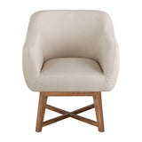 Artiss Aston Beige Tub Armchair - Modern Luxury and Comfort
