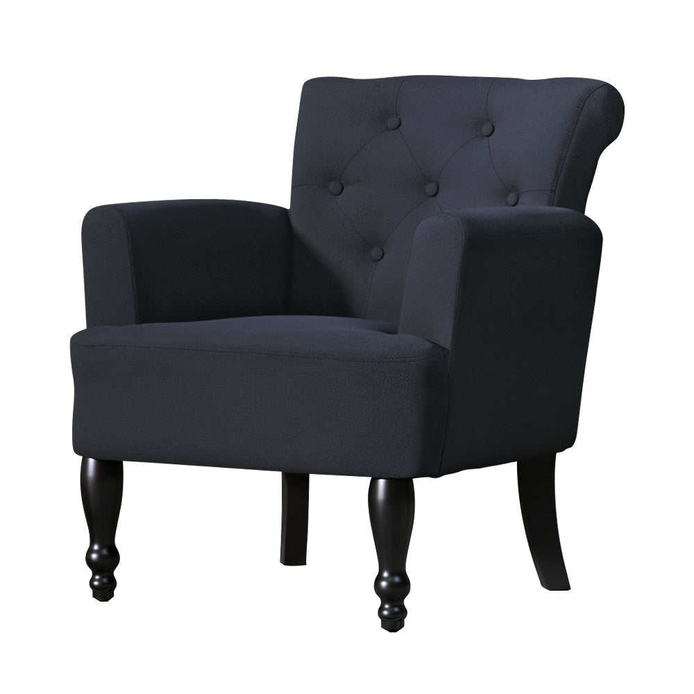 Artiss Charcoal Lothair Wingback Armchair