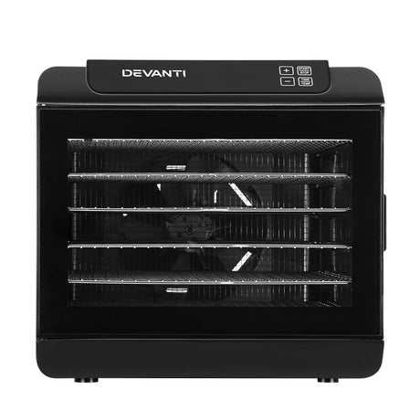 Devanti 6 Trays Food Dehydrator Stainless Steel Tray