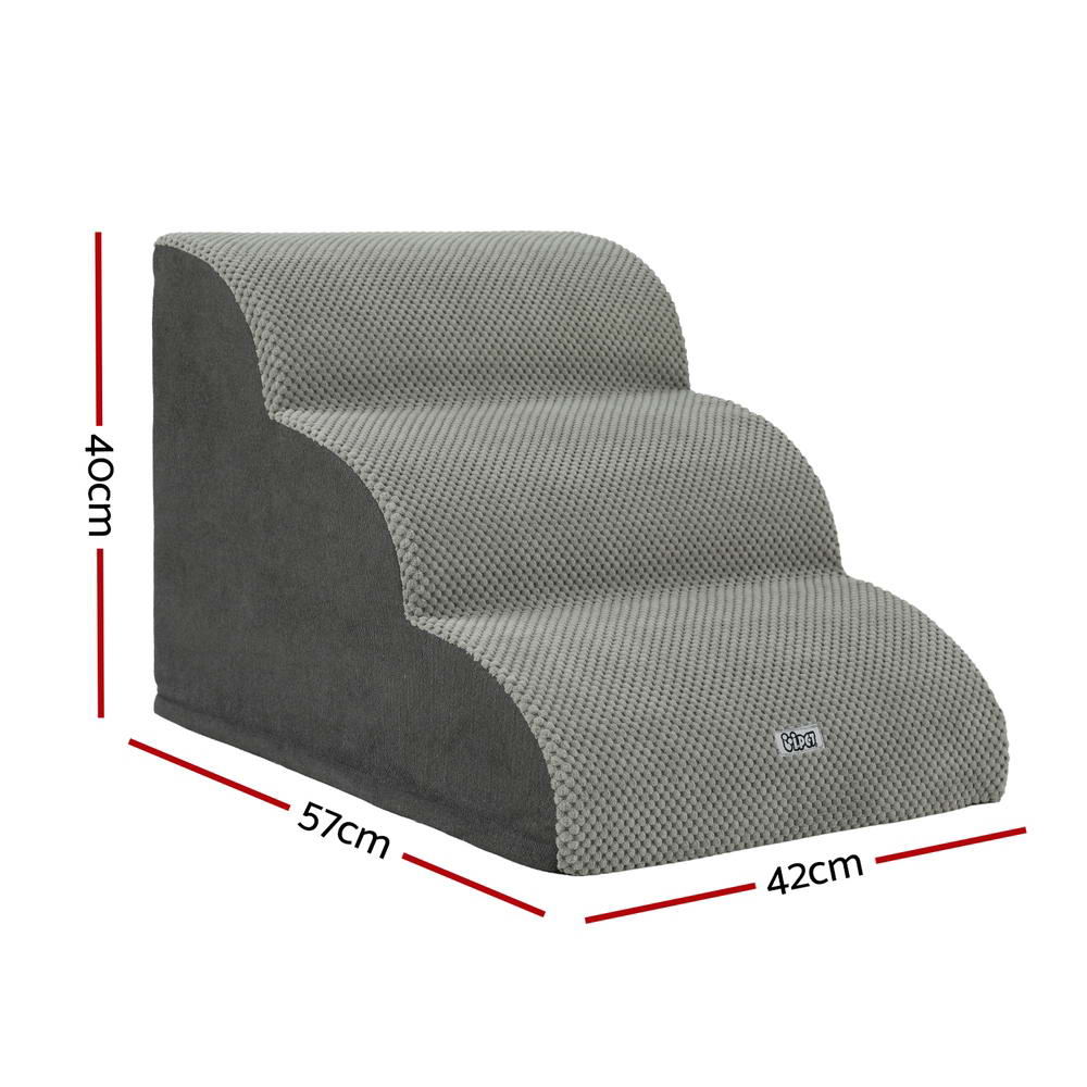 i.Pet Foam 3-Tier Dog Ramp Steps