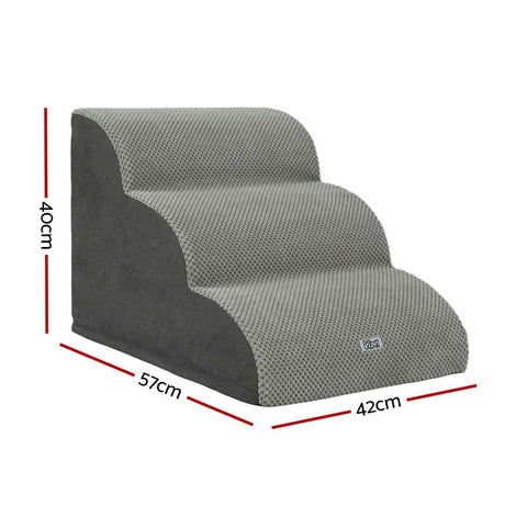 i.Pet Foam 3-Tier Dog Ramp Steps