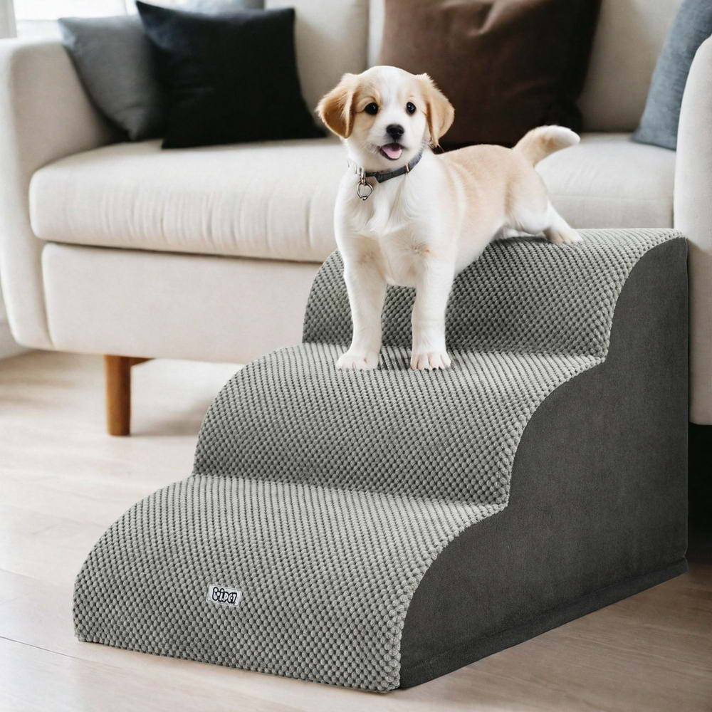 i.Pet Foam 3-Tier Dog Ramp Steps