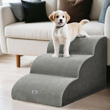 i.Pet Foam 3-Tier Dog Ramp Steps