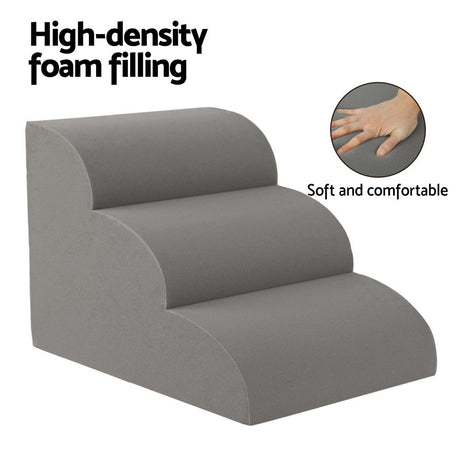 i.Pet Foam 3-Tier Dog Ramp Steps