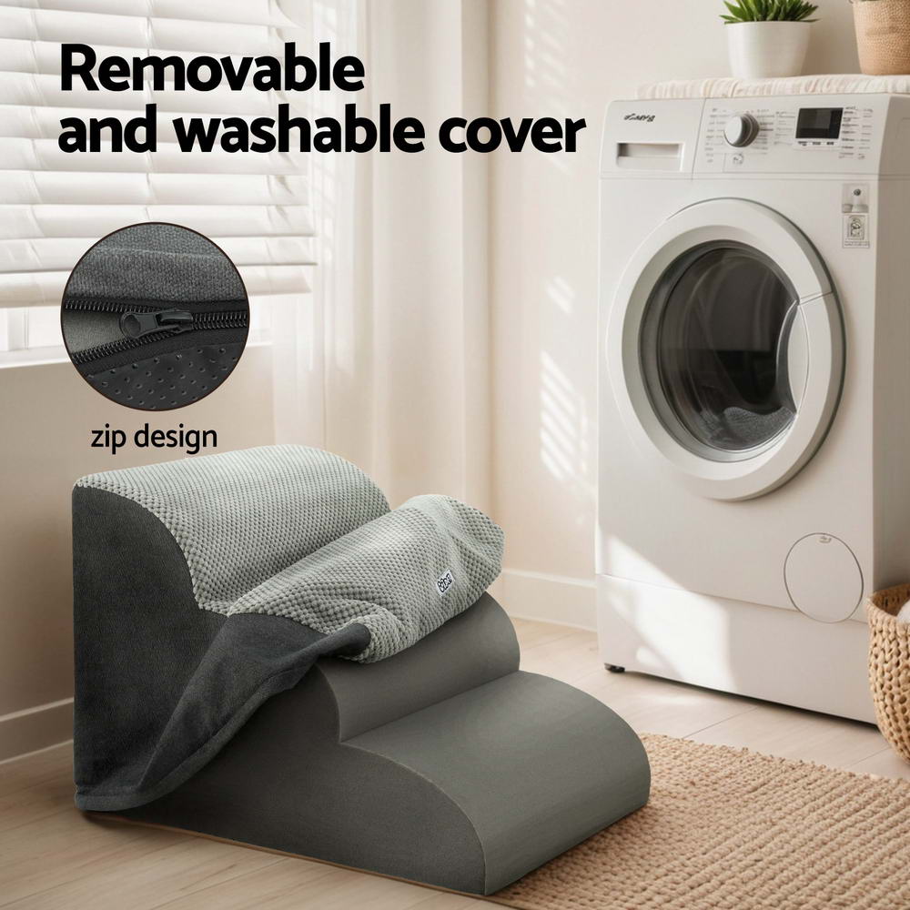 i.Pet Foam 3-Tier Dog Ramp Steps