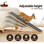 i.Pet Adjustable Wooden Dog Ramp