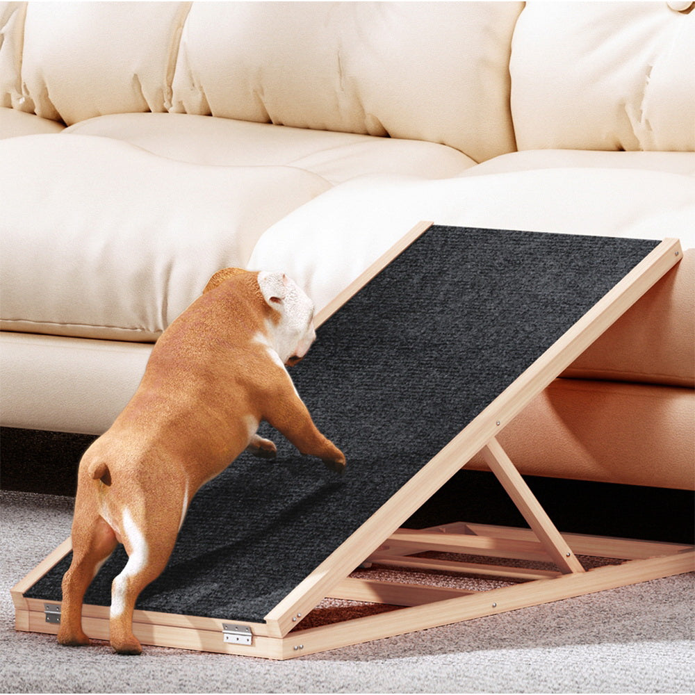 i.Pet Adjustable Wooden Dog Ramp