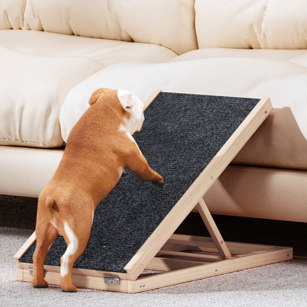 i.Pet Adjustable Wooden Dog Ramp