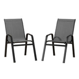 Gardeon Stackable Outdoor Dining Chair Set