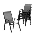 Gardeon Stackable Outdoor Dining Chairs Set