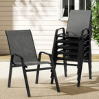 Gardeon Stackable Outdoor Dining Chairs Set