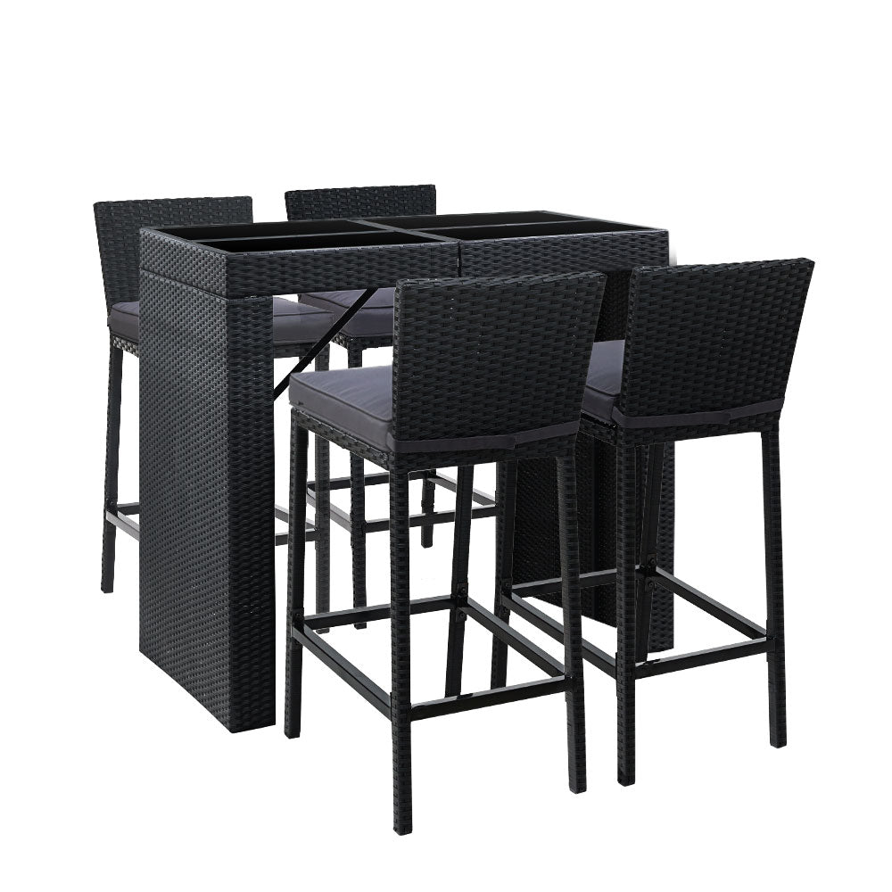 Gardeon 5-Piece Outdoor Bar Set