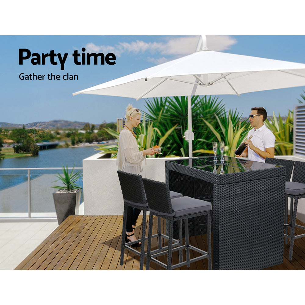 Gardeon 5-Piece Outdoor Bar Set