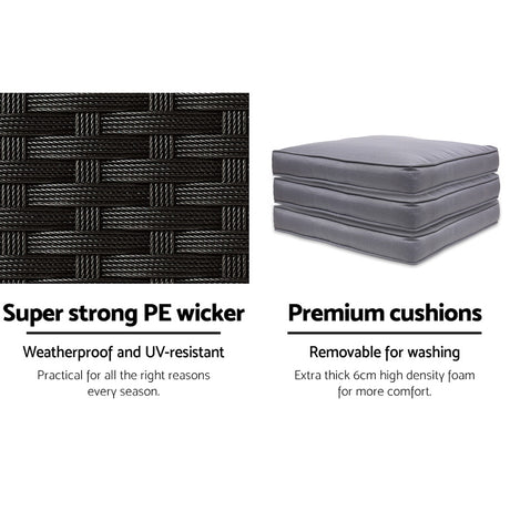 Gardeon 5-Piece Outdoor Bar Set