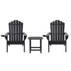 Gardeon HDPE 3-Piece Adirondack Patio Set