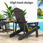Gardeon HDPE 3-Piece Adirondack Patio Set
