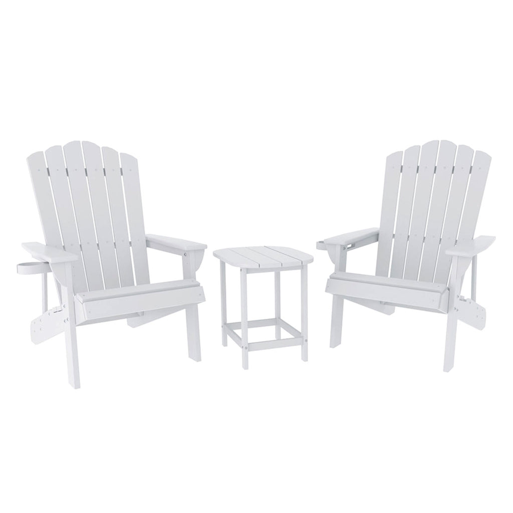 Gardeon HDPE 3-Piece Adirondack Patio Set