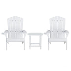 Gardeon HDPE 3-Piece Adirondack Patio Set
