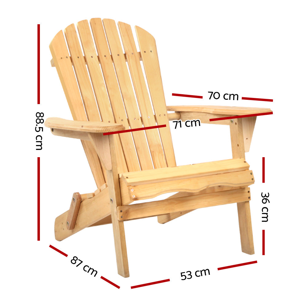 Gardeon Foldable Adirondack Outdoor Chair