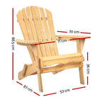 Gardeon Foldable Adirondack Outdoor Chair