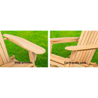 Gardeon Fir Wood Adirondack Chairs - Set of 2
