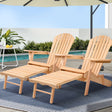 Gardeon 2PC Wooden Adirondack Chair Set