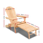 Gardeon 2PC Wooden Adirondack Chair Set