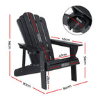 Gardeon Weather-Resistant Adirondack Beach Chair