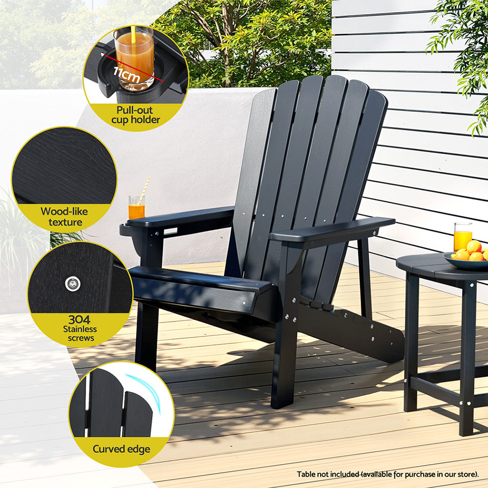 Gardeon Weather-Resistant Adirondack Beach Chair