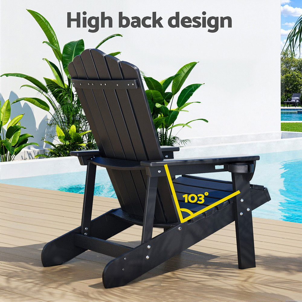 Gardeon Weather-Resistant Adirondack Beach Chair