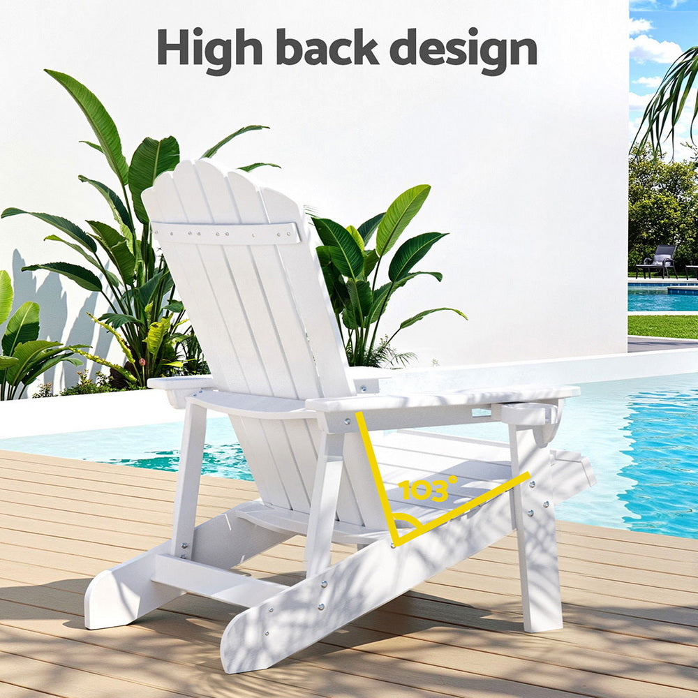 Gardeon Weather-Resistant Adirondack Beach Chair