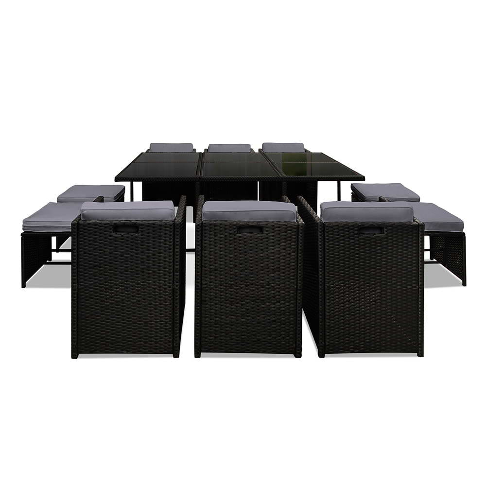 Gardeon 11-Piece Premium Wicker Dining Set