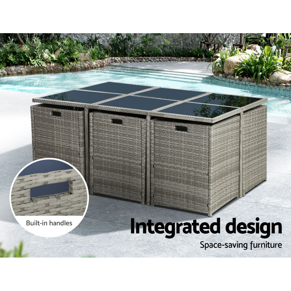 Gardeon 11-Piece Elegant Outdoor Dining Set