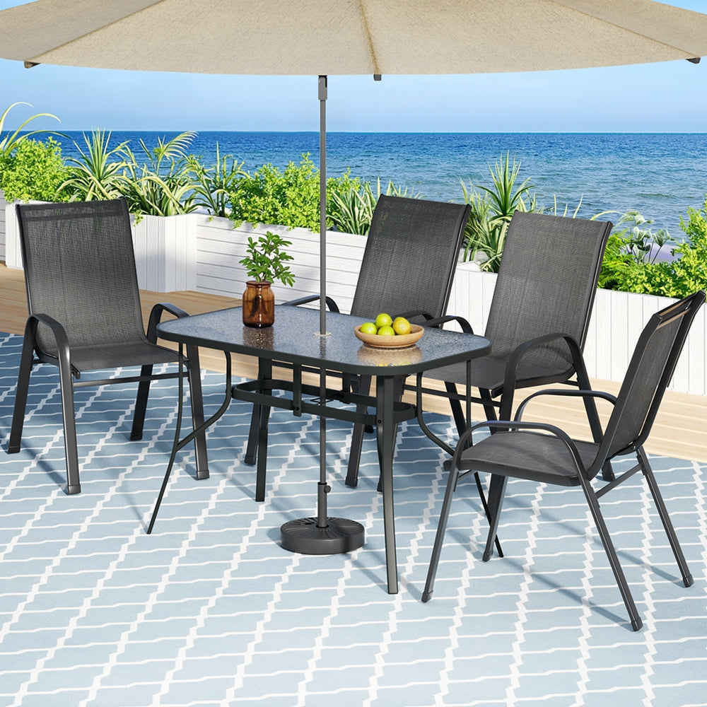 Gardeon 5PC Elegant Outdoor Dining Set