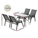 Gardeon 5-Piece Elegant Outdoor Dining Set