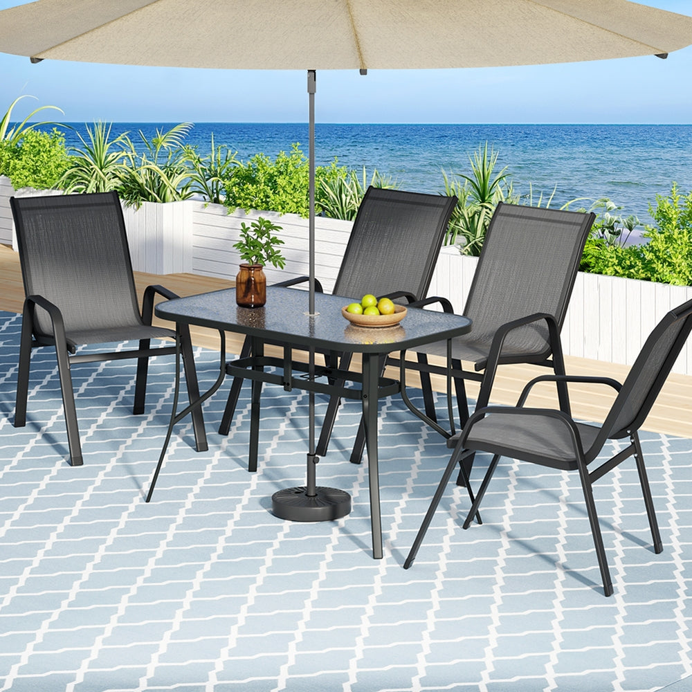 Gardeon 5-Piece Elegant Outdoor Dining Set