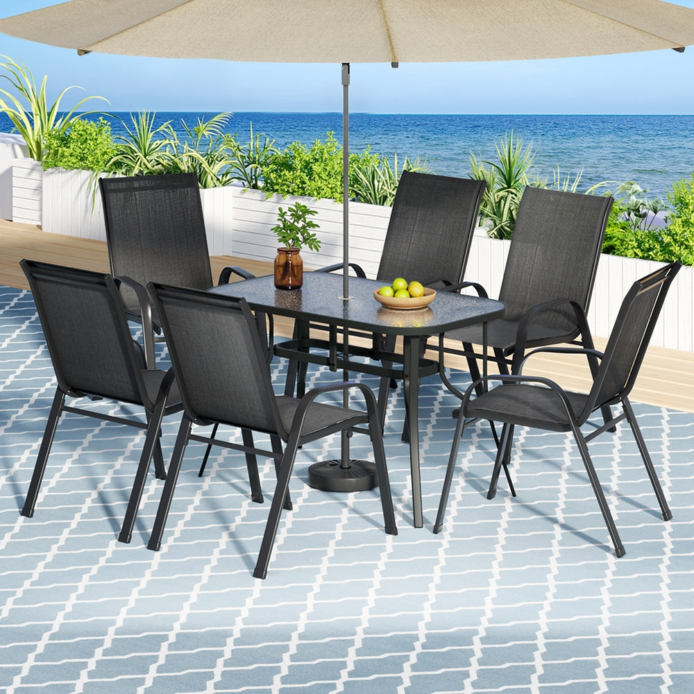 Gardeon 7-Piece Outdoor Dining Set
