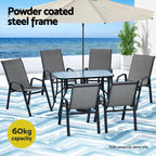 Gardeon 7PC Outdoor Dining Set - Grey