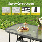 Gardeon 7PC Outdoor Dining Set - Grey