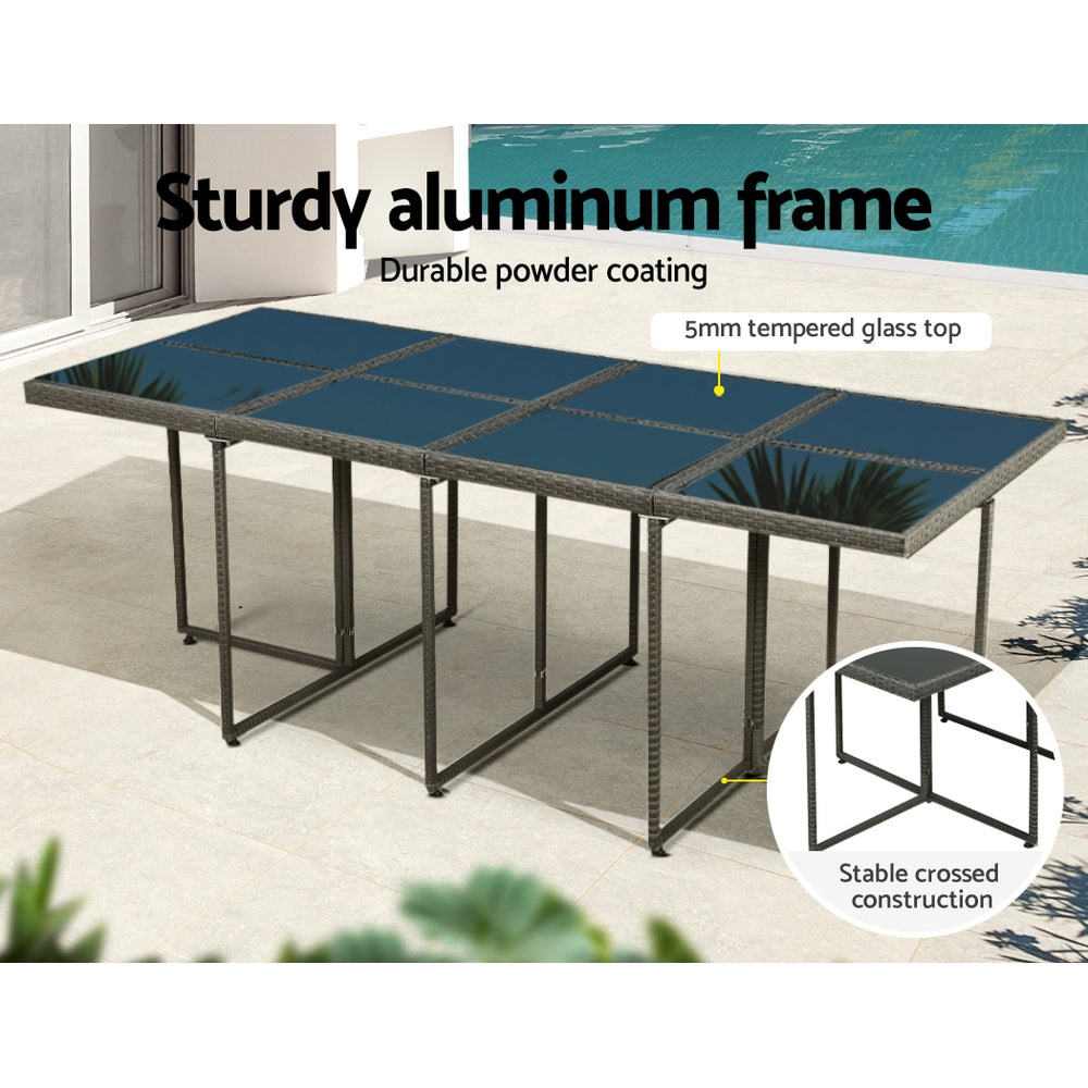 Gardeon Elegant 13-Piece Outdoor Dining Set