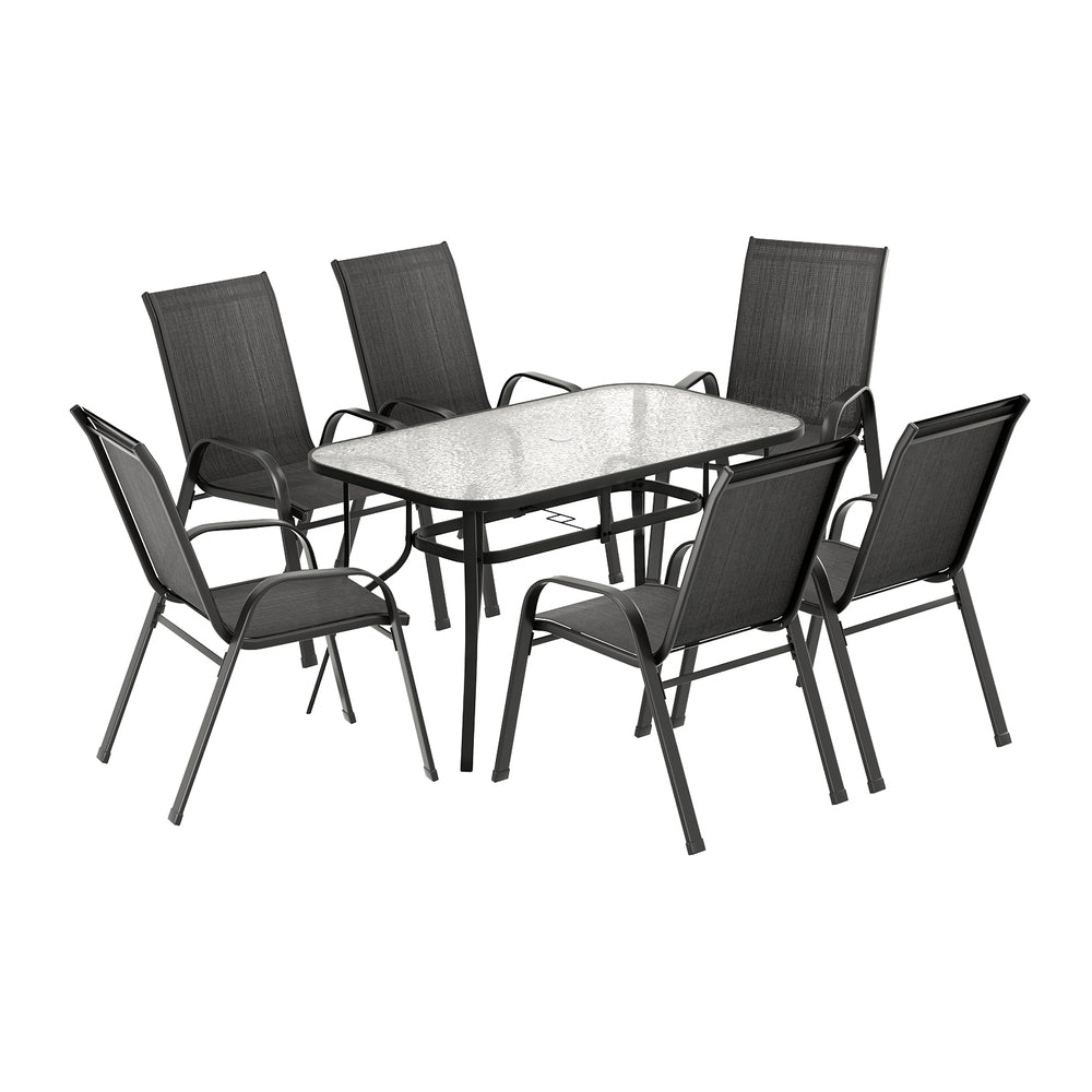 Gardeon 7PC Elegant Outdoor Dining Set