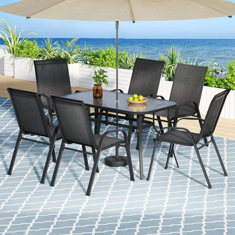 Gardeon 7PC Elegant Outdoor Dining Set