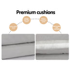 Gardeon 5-Piece White Outdoor Dining Set