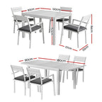 Gardeon 5-Piece Luxury Outdoor Dining Set