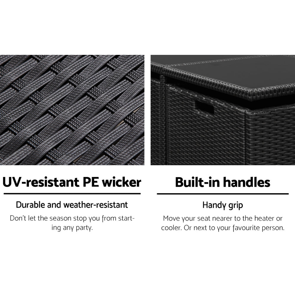 Gardeon 5-Piece Wicker Outdoor Dining Set